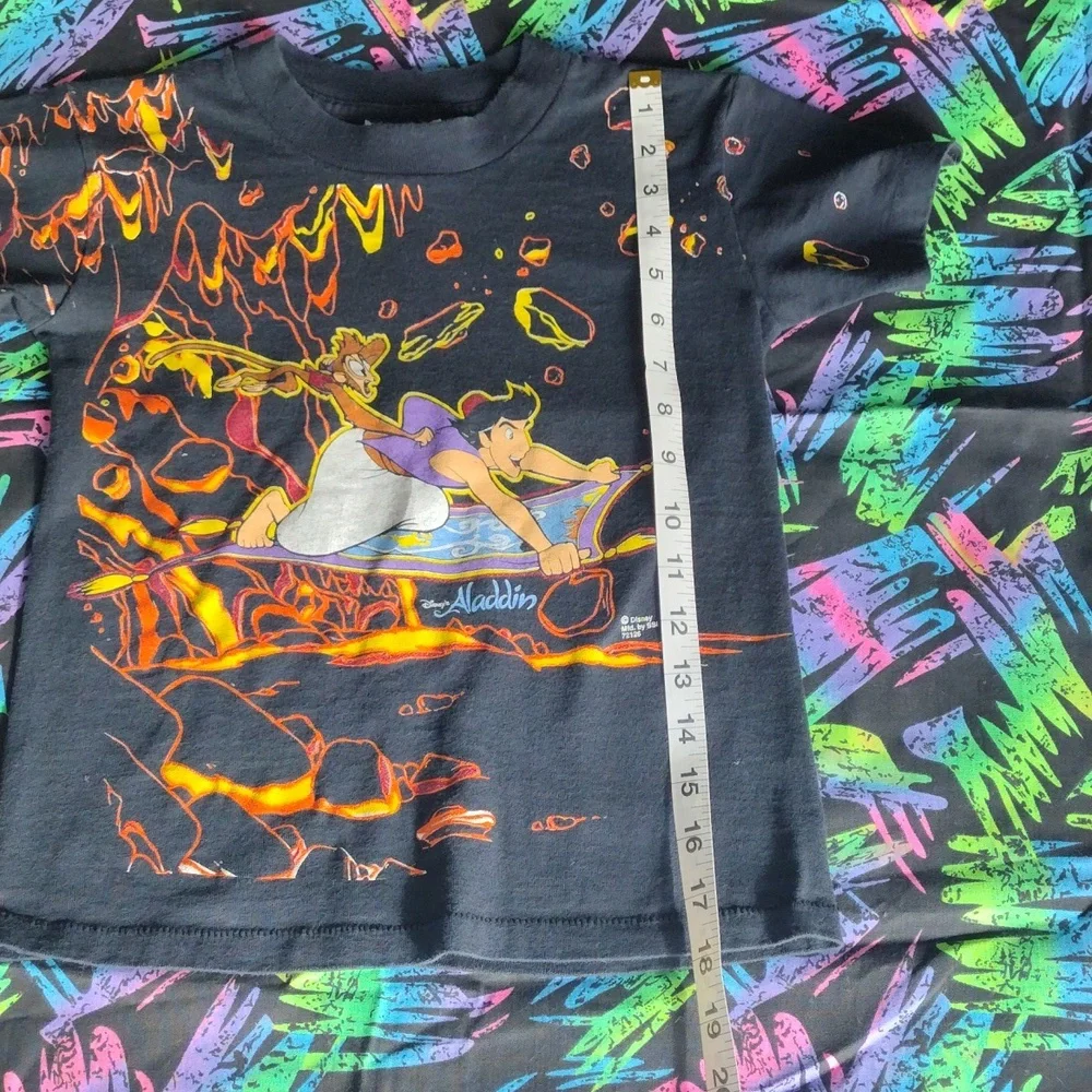 VTG 90s AOP Disney Aladdin Magic Carpet Ride T Shirt - Picture 9 of 13